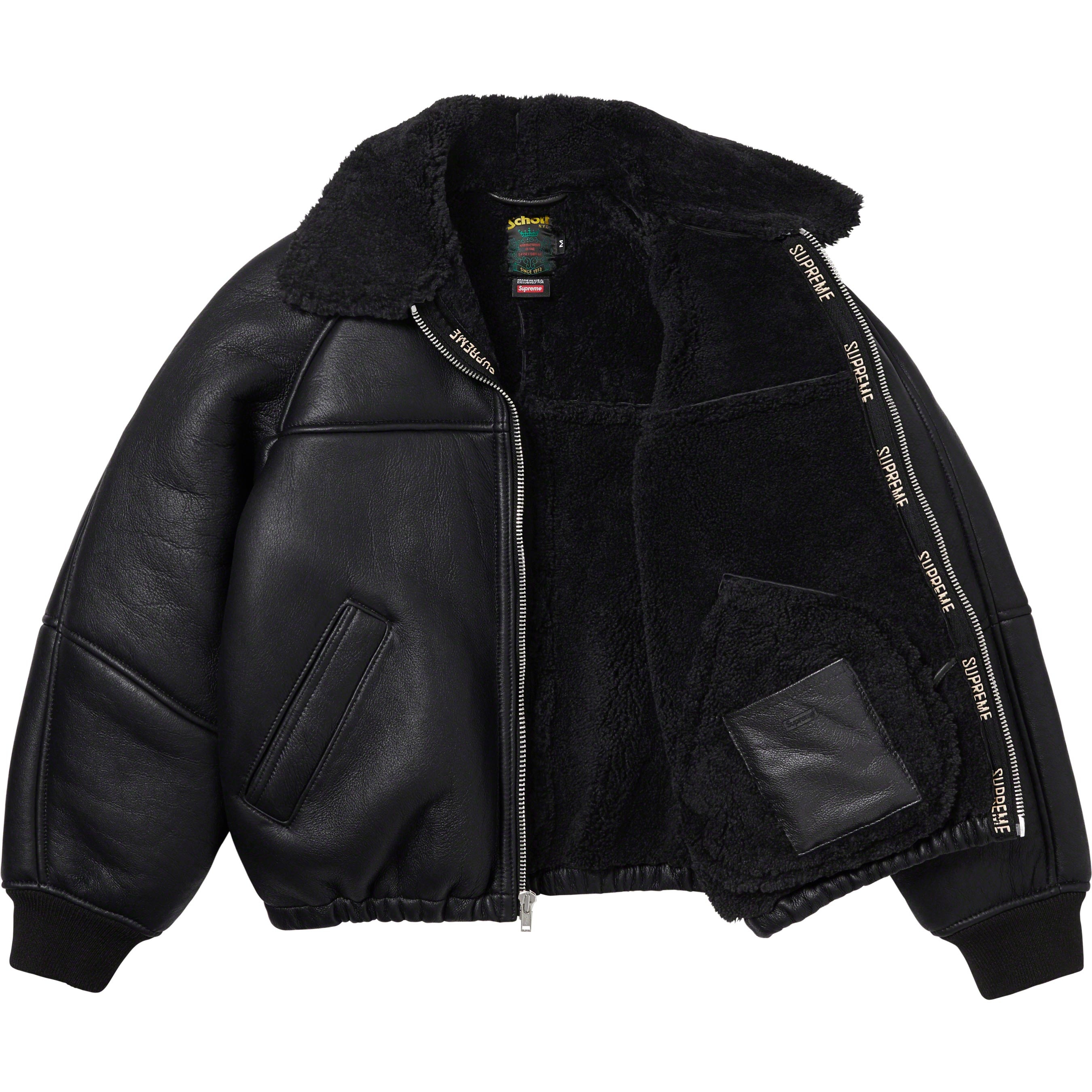 Supreme®/Schott® Shearling Bomber Jacket view 13
